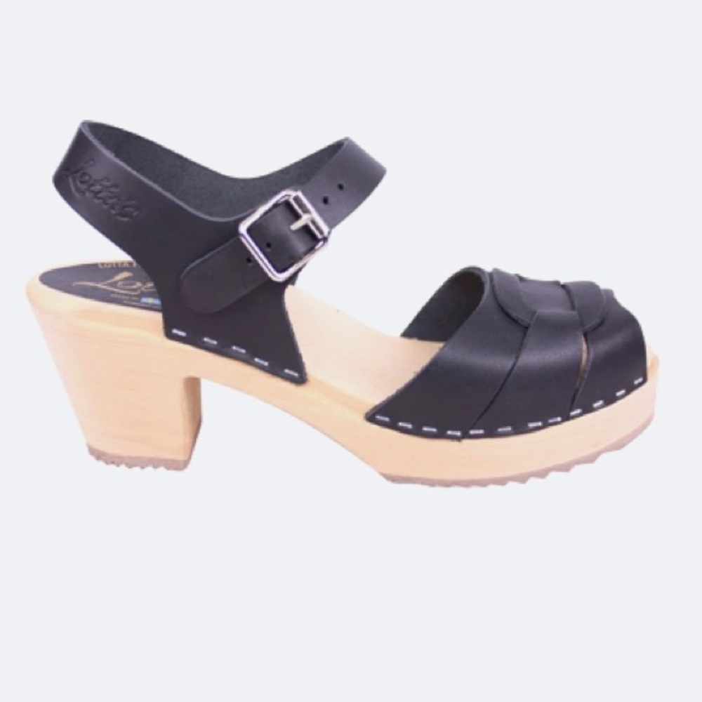 Lotta’s Peep Toe Clogs Black Leather
Size 37  Lotta From Stockholm - Picture 2 of 8